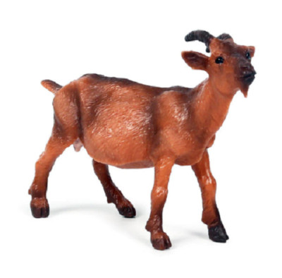 9cm Mini Red Goat PVC Toy Animal Figure Doll Kids Gift