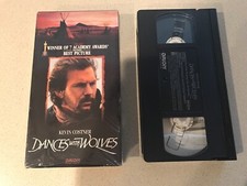 Dances with Wolves VHS, 1990 Kevin Costner, Mary McDonnell
