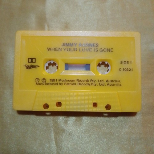 JIMMY BARNES When Your Love Is Gone Cassette Tape Single Cassingle Mushroom - Picture 3 of 4