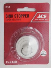 Ace 1-1/8" Diameter Solid Sink Stopper 40174 80y