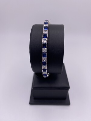 Pulsos Orishas Ilde Yemaya Yoruba Religion Santeria Yemaya Tennis Bracelet Plata