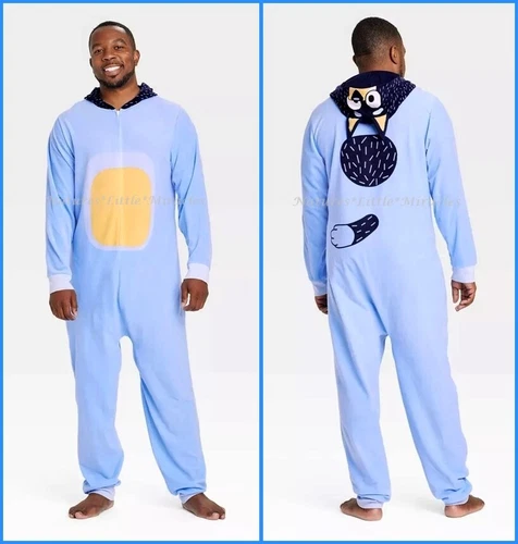 Bluey Bandit Halloween Costume Men Size S M L Dog Dad Adult Women Jumpsuit Bingo