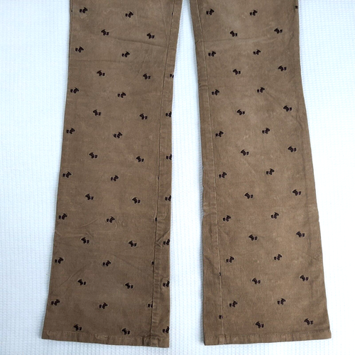 Pantalones de pana vintage Lilly Pulitzer para mujer talla 2 ins 32 marrón Scottie Dog - Imagen 4 de 18