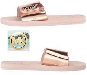 mk slides rose gold