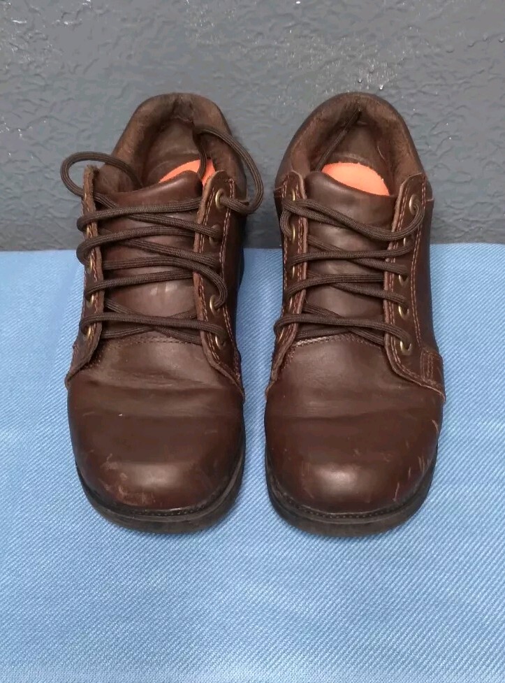 SAOLA Harley Davidson 83554 scarpe moto Oxford in pelle marrone da donna taglia 6 US