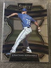 2020 Panini Select Rookie Jonathan Hernandez #40 Texas Rangers