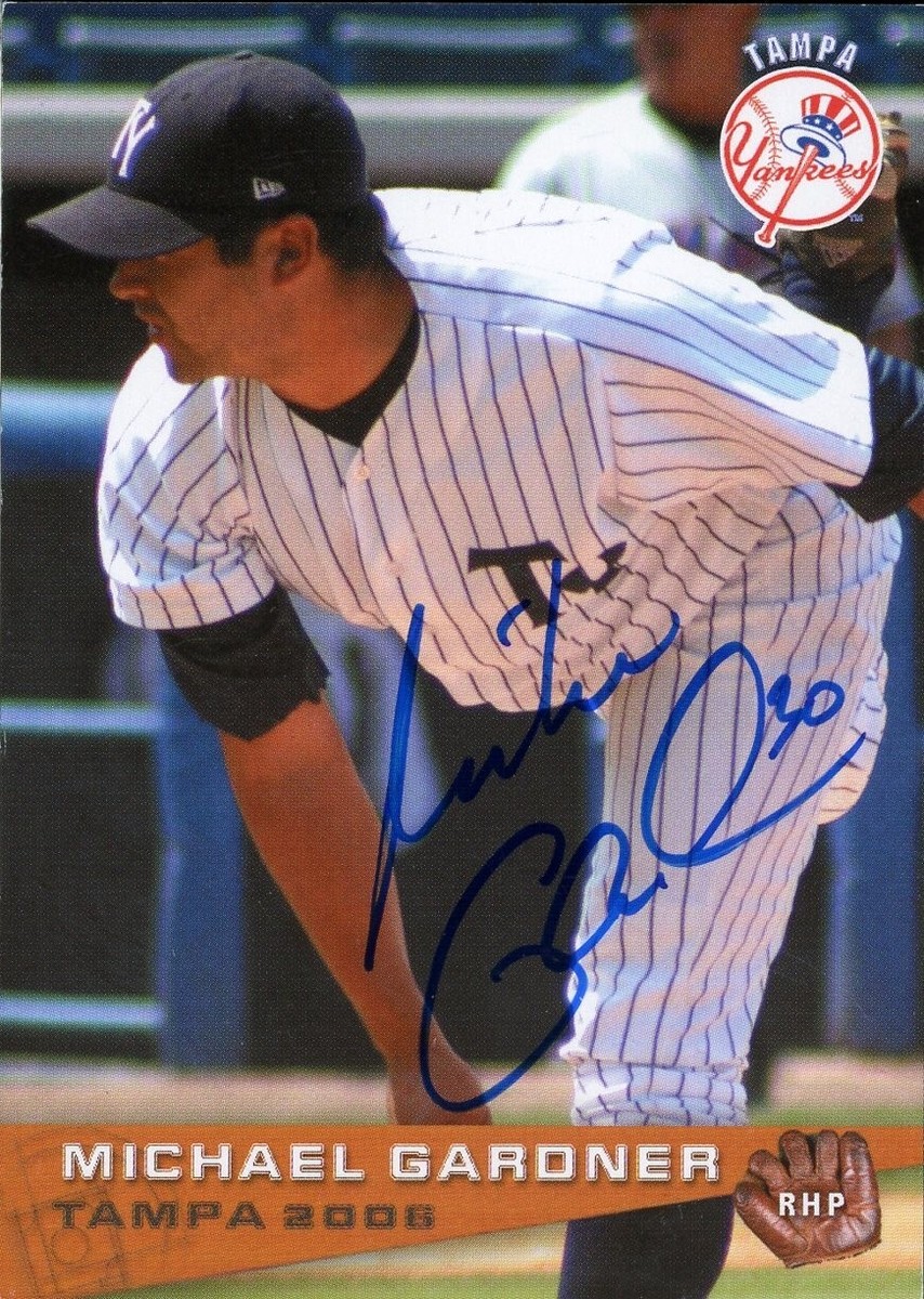 2006 Tampa Yankees MICHAEL GARDNER Signed Card autograph AUTO RC