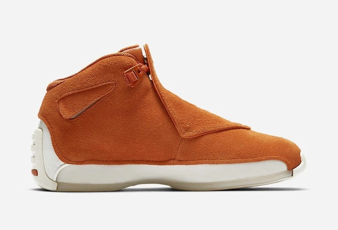 Nike Air Jordan 18 XVIII size 15. Campfire Orange Suede. AA2494 801
