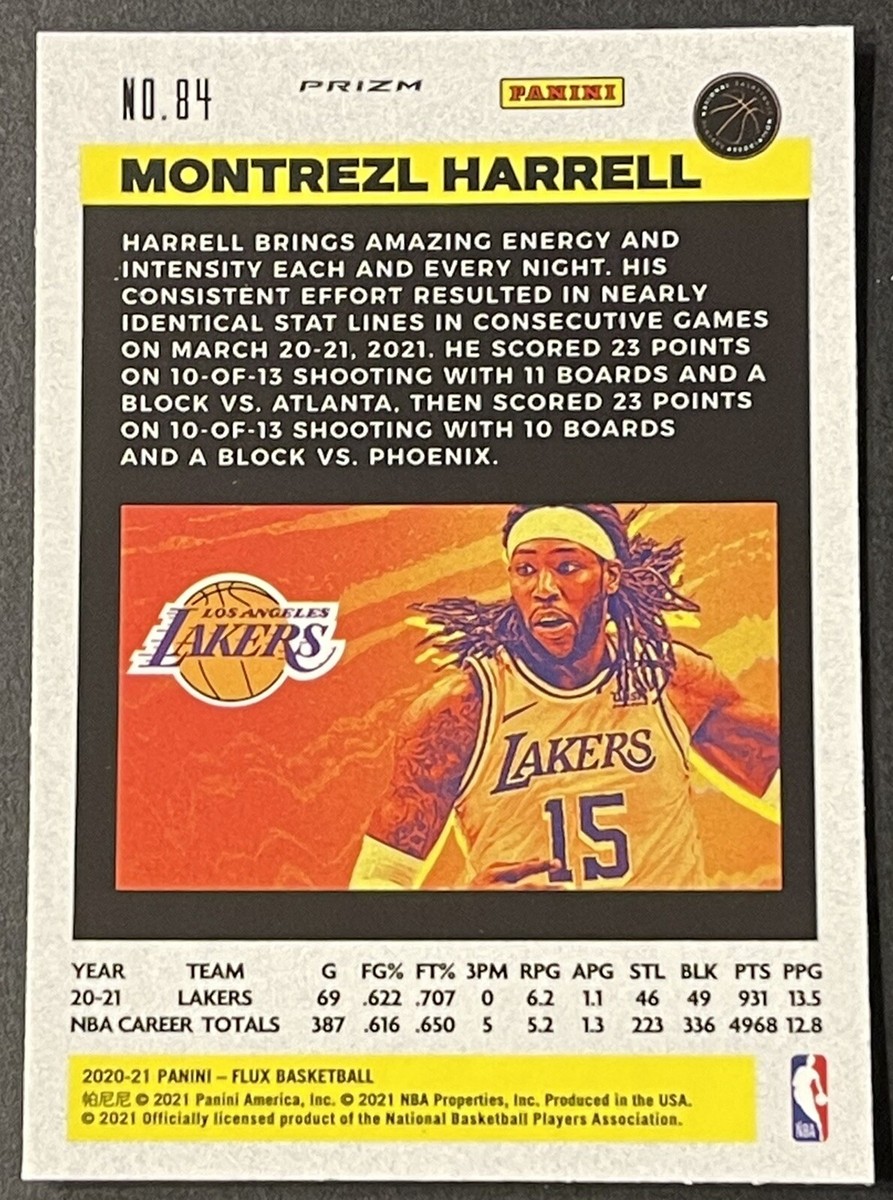 2020-21 Panini Flux Basketball Montrezl Harrell Blue Prizm