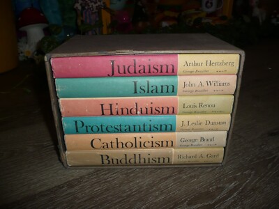 Great Religions of Modern Man 6 Volume Box Set 1961 2nd Printing HC DJ Vintage