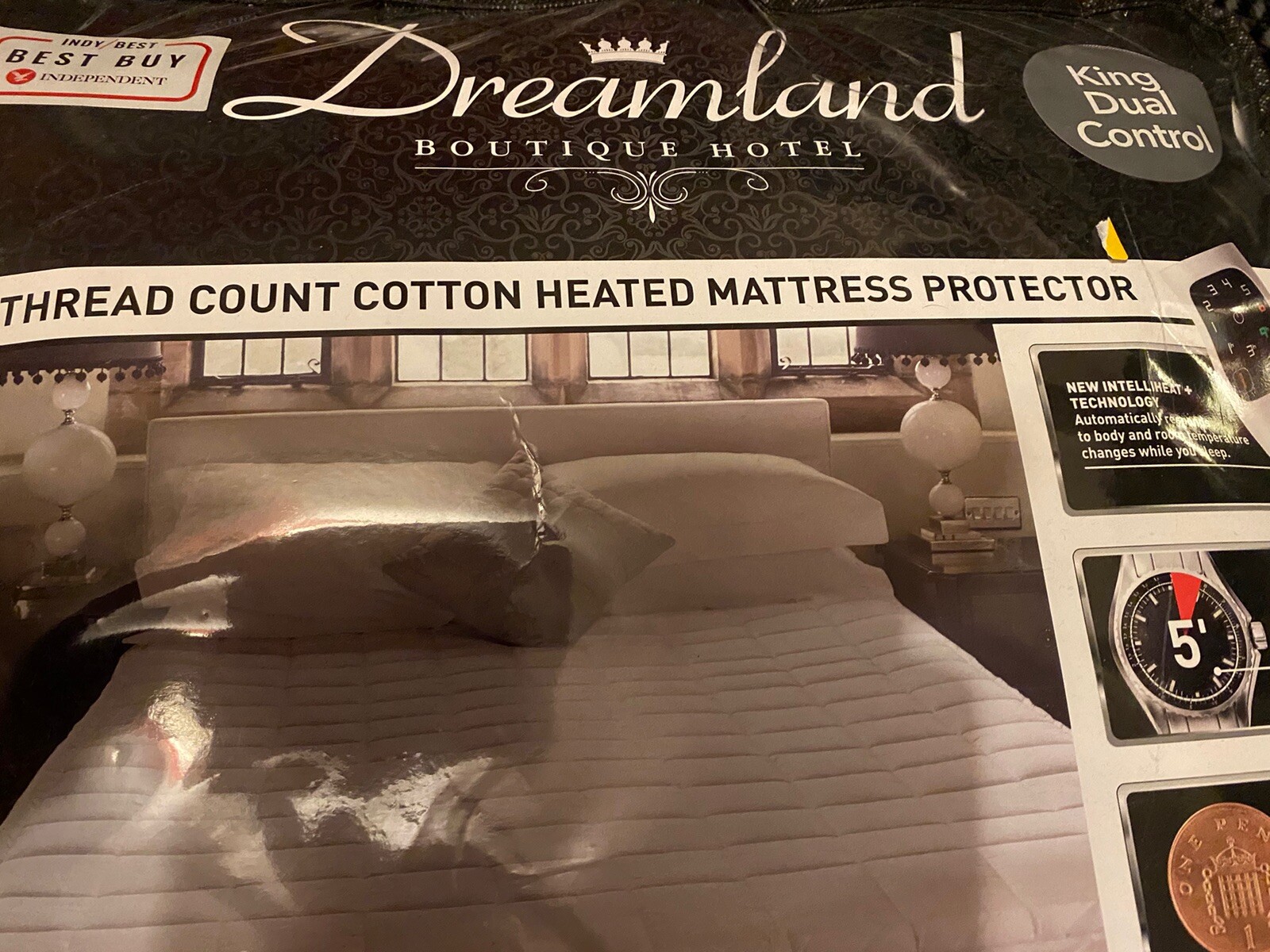Dreamland Boutique Hotel King Dual Control Heated Mattress Protector