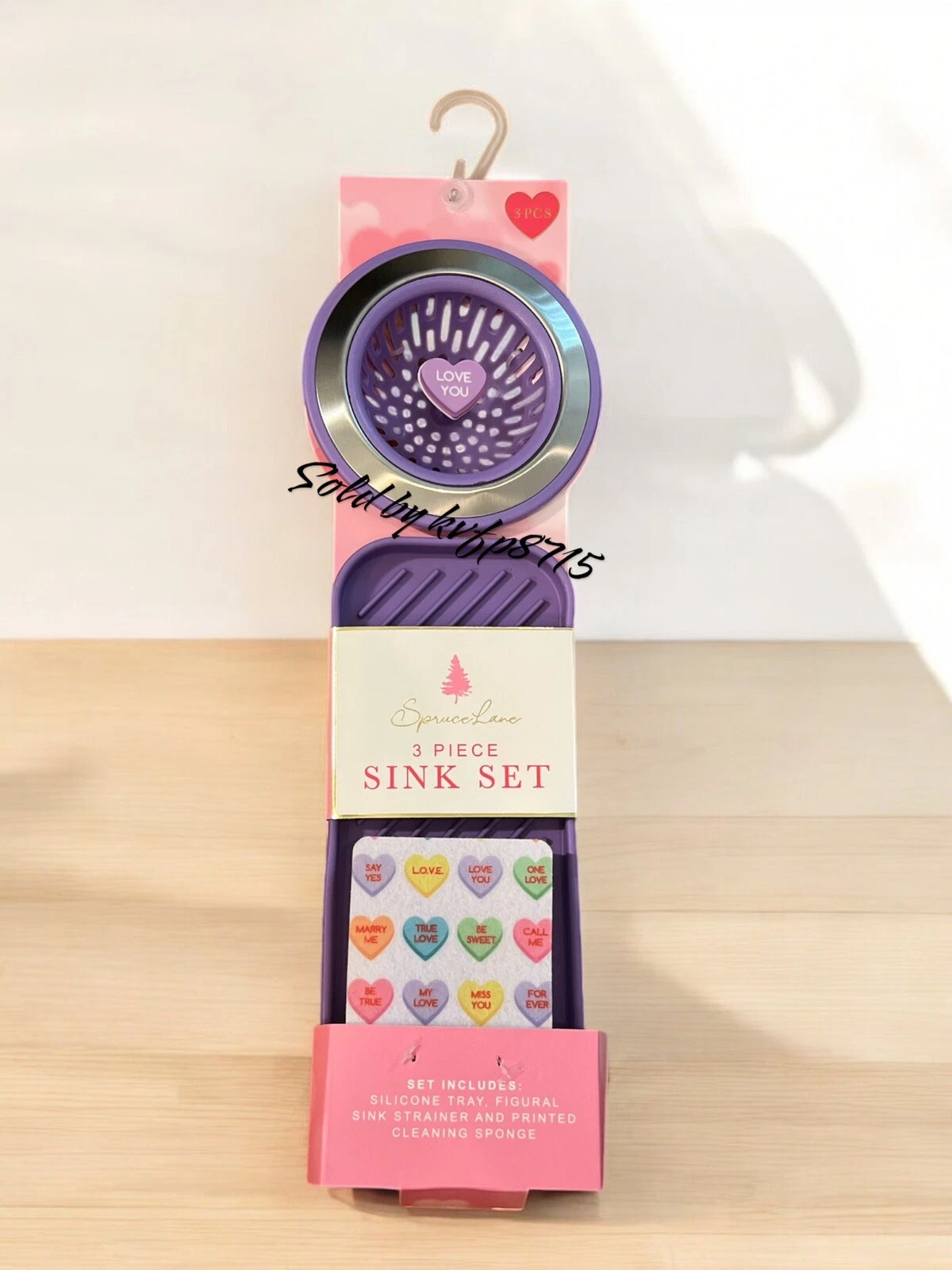 3 Pc Valentine’s Day Conversation Hearts Kitchen Sink Strainer Sponge Silicone
Opens in a new window