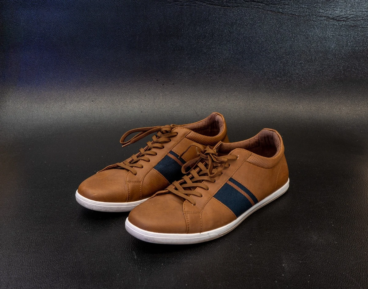 Mens brown on sale casual sneakers