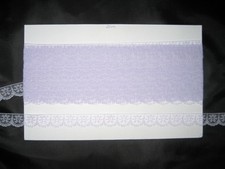 CRAFT-SEWING 18mm Lilac Scallop Design Soft Lace mtr varieties available 