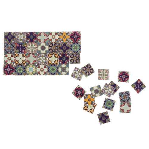 Piastrelle per casa delle bambole in miniatura, mosaici da parete artigianali, piastrelle quadrate piccole scala 1:12 - Foto 11 di 11