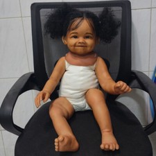28" Unfinished Reborn Doll Kit Reborn Baby Doll Toddler Smile Girl Soft Vinyl