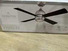Fanimation Kwad Brushed Nickel Ceiling Fan 44" FP7644BN