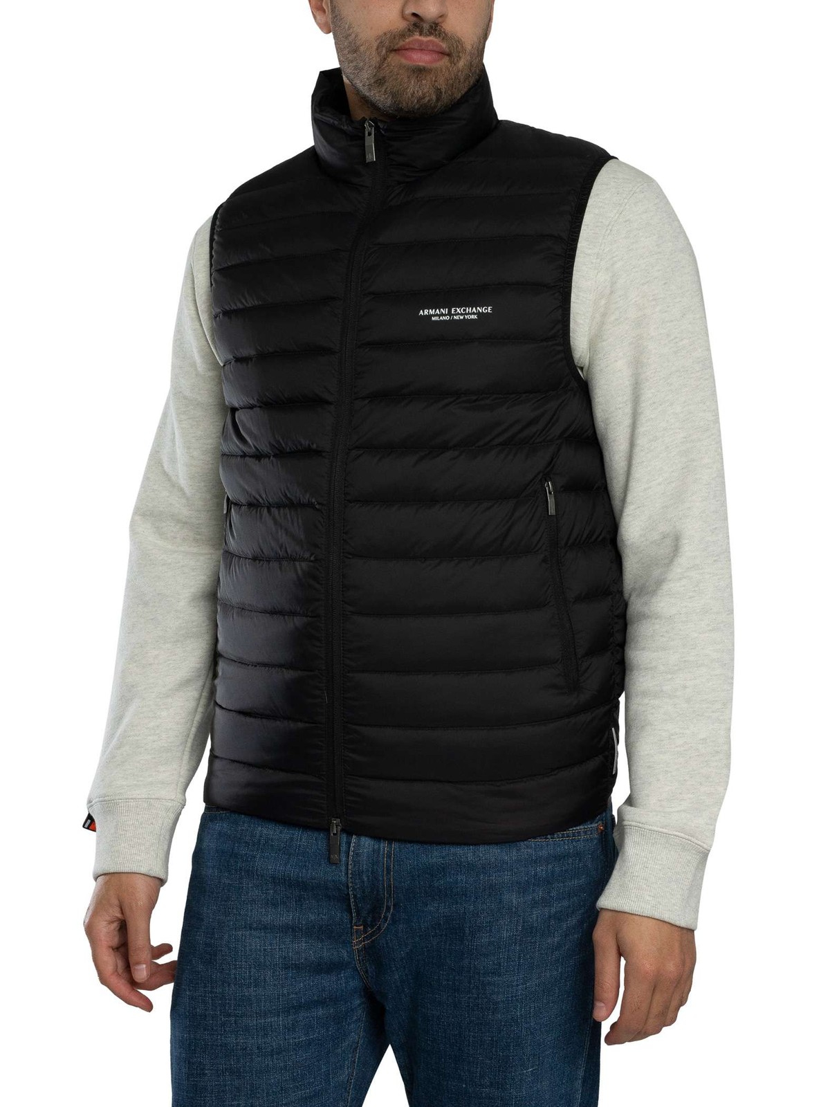 Armani Exchange Logo Gilet, Black - XXL