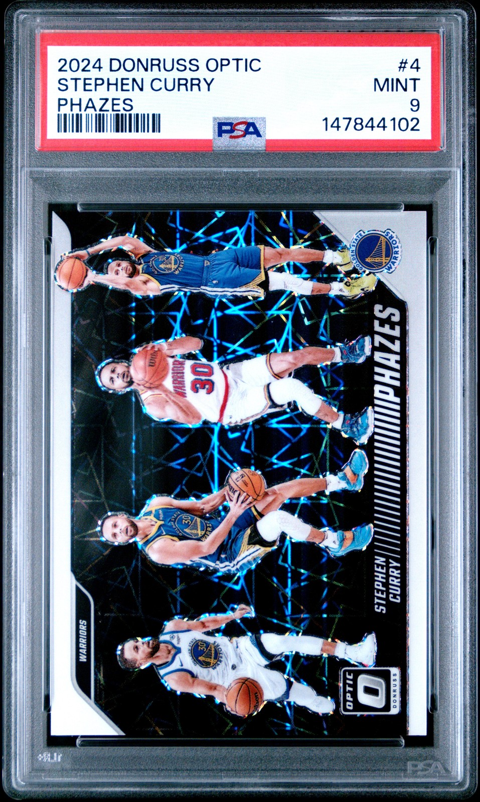 2024 PANINI DONRUSS OPTIC PHAZES #4 STEPHEN CURRY PSA 9