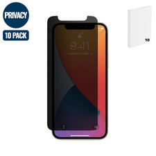 iPhone 13 / 13Pro / 14 / 16e / 17e - Privacy Tempered Glass 10 Pk/Bulk 
