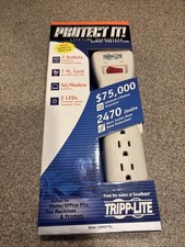 TRIPP LITE PROTECT IT 7-OUTLET SURGE PROTECTOR, 7' CORD, RIGHT ANGLE PLUG