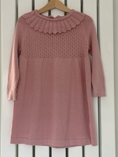 Mädchen Next rosa Strickkleid mit Rundhalsausschnitt 2-3 Jahre