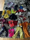 Vintage Barbie Clothes Lot Pants Jacket Rocks Shirt Suspenders Full Bodysuit Set