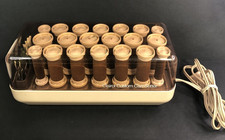 Clairol Hot Rollers Clips Custom Care Setter Curling Hair Electric Denmark KF-20