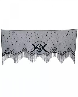 Halloween & Gothic Triple Moon Schal für Kamin & Fensterbank