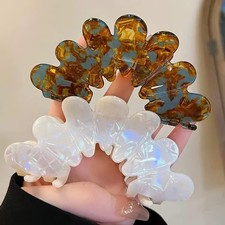 2PCS Hair Claw Flower hair clip Large Flower Hair Claw Clips for Thick Hair, ...