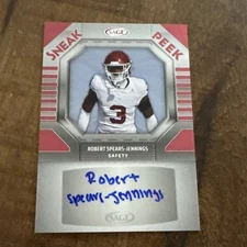 2025 Sage Sneak Peek Robert Spears-Jennings Auto #SPA-RSJ Oklahoma