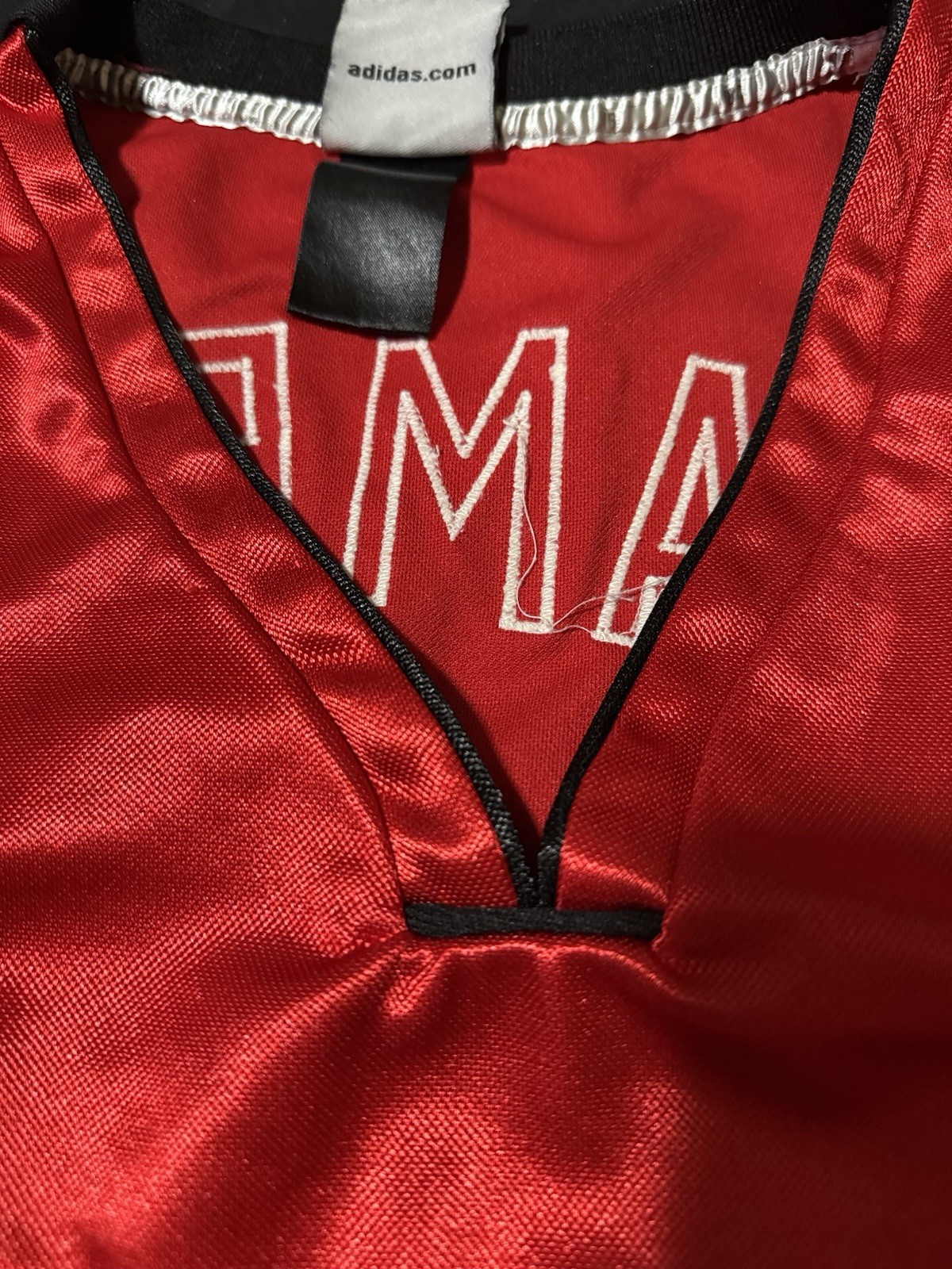 Adidas Miami Heat James #6 NBA Jersey Red Black White Yellow Size 50 Basketball thumbnail 3