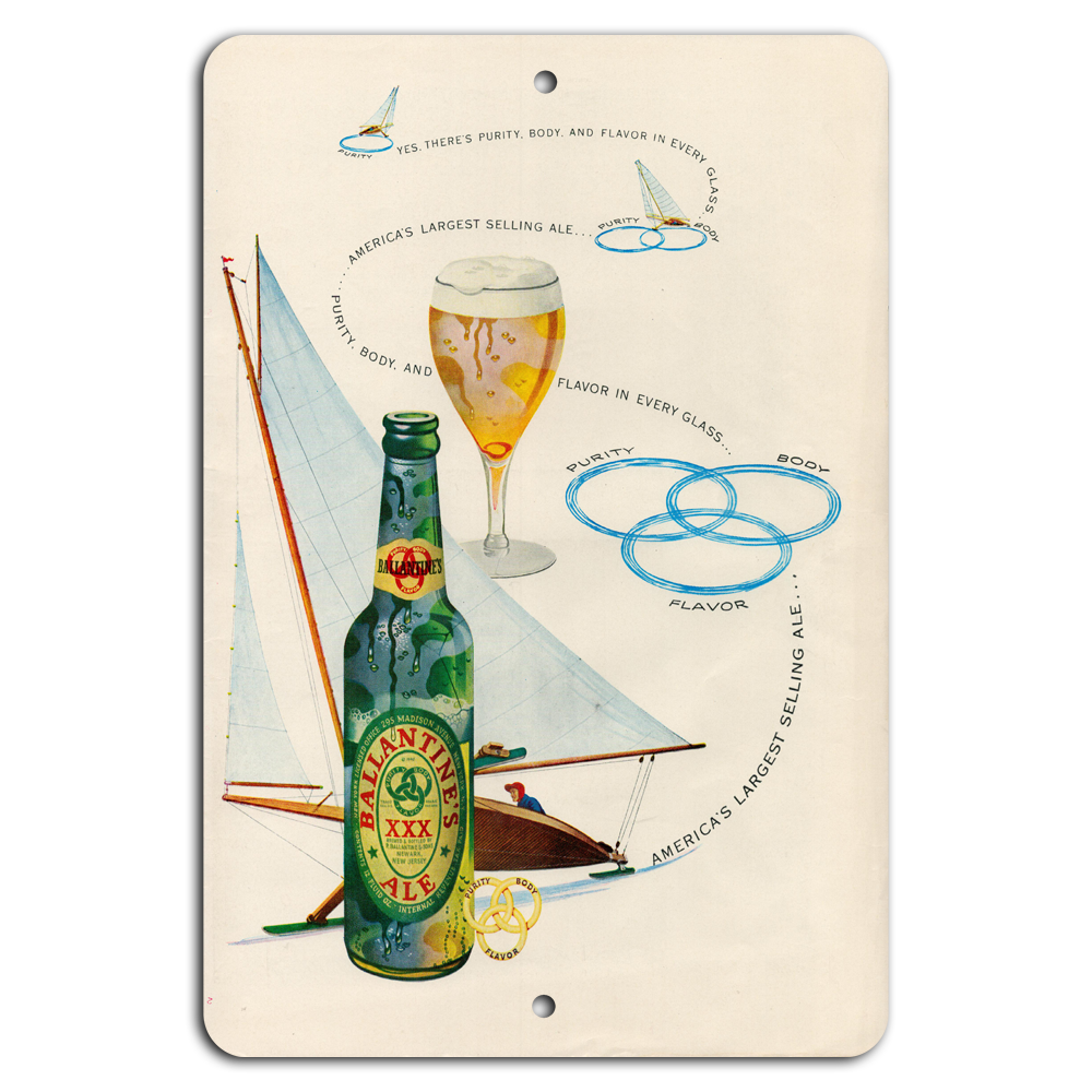 Vintage Ballantine Ale – Rich Purity Bold Flavor Classic Body