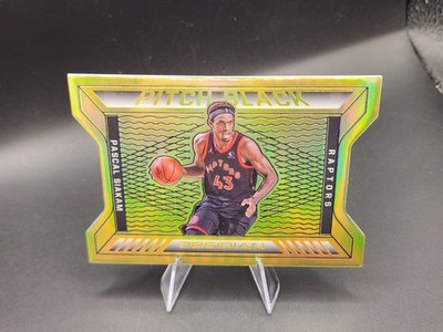 Pascal Siakam 2020-21 Panini Obsidian Pitch Black Electric Etch Green Flood #5