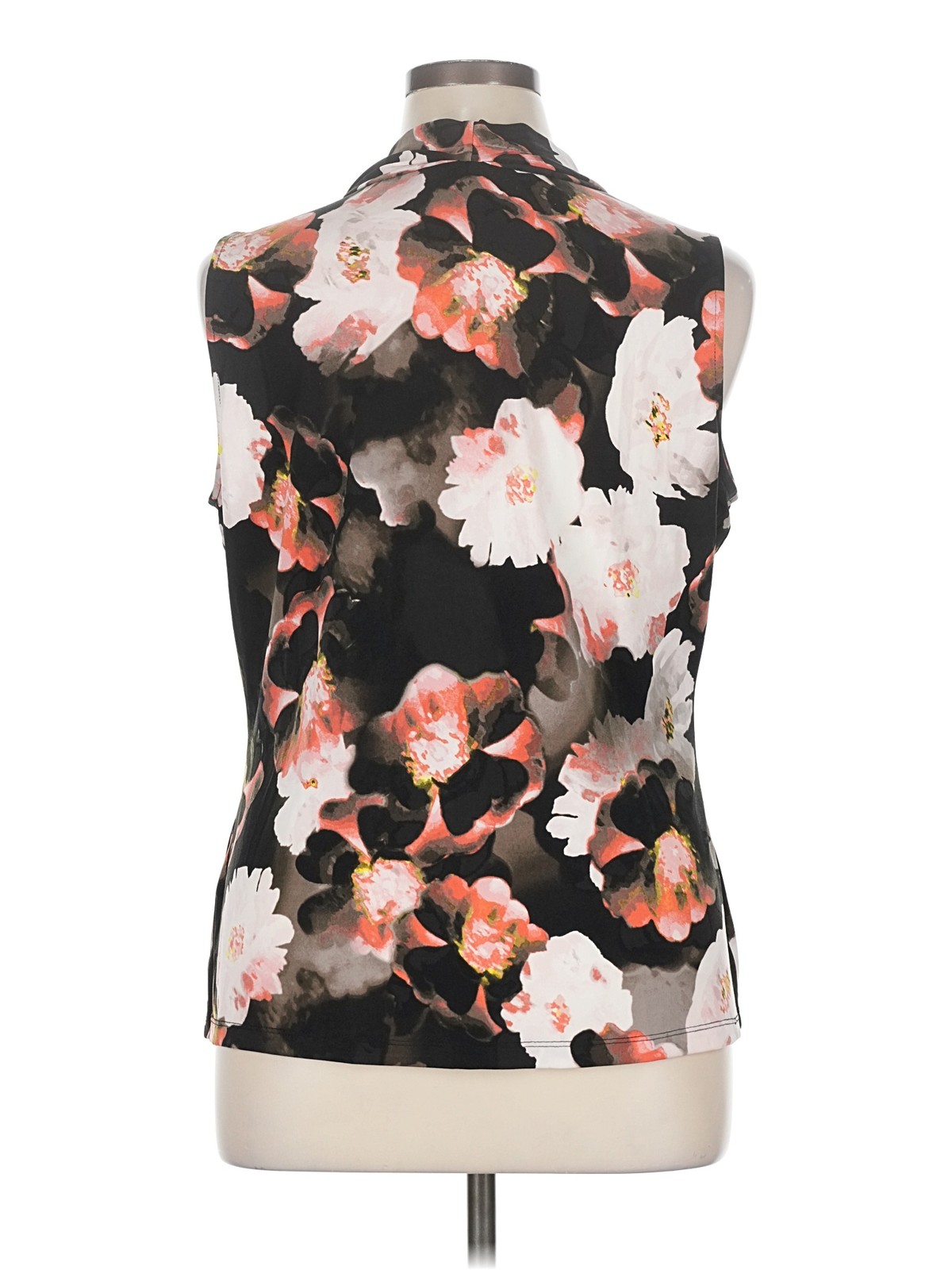 Calvin Klein Women Black Sleeveless Blouse XL thumbnail 2