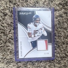 Panini 2025 Immaculate Rome Odunze Patch /99 Chicago Bears Football Card