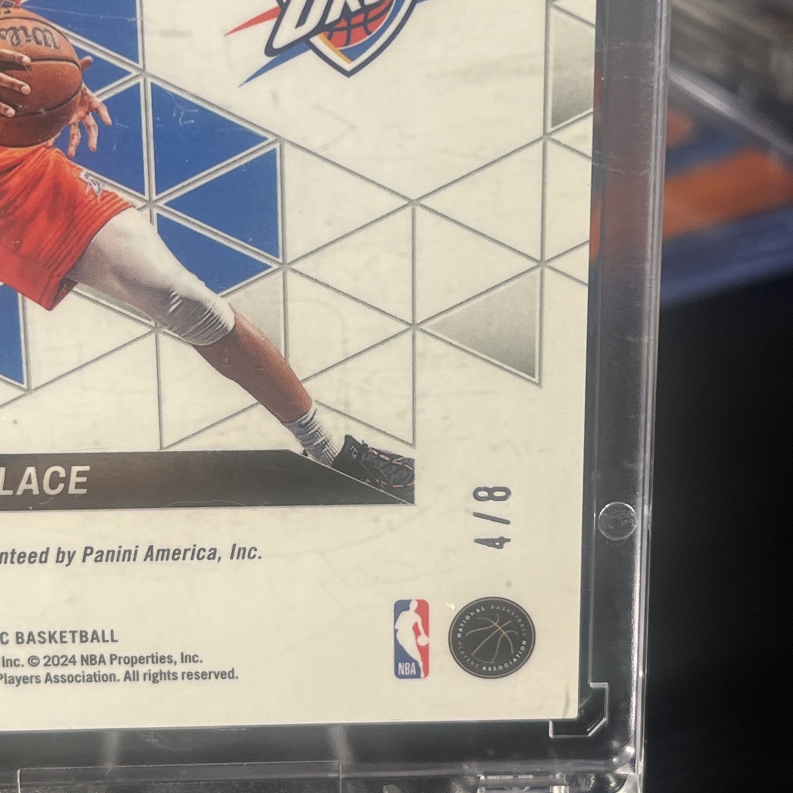 2023 Mosaic Collage Choice Black Gold Prizm 4/8 Cason Wallace auto view 3