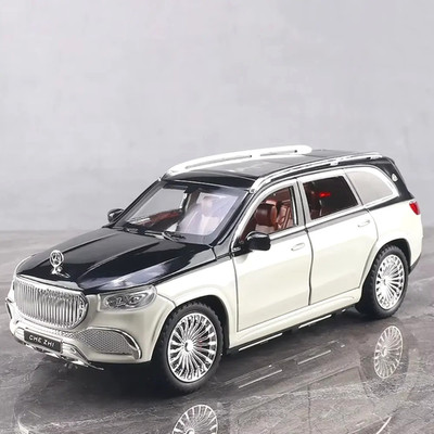 NEW 1:24 MERCEDES GLS600 Maybach Alloy Diecast Luxury Car Model Sound/Light Gift