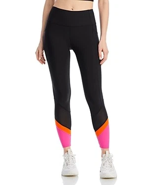 Aqua Athletic Mesh Colorblock Leggings - 196262846354 XS RT $58.50