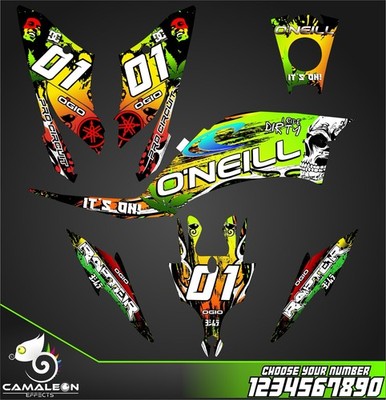 Yamaha Raptor 250R  250 125 graphics stickers decals kit atv