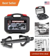 Powerbuilt Coil Spring Compressor Tool Kit - Safe & Efficient Vehicle Repairs