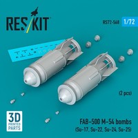 Reskit RS72-0568 - 1:72 FAB-500 M-54 Bombs (2 Pcs) (Su-17, Su-22, Su-24, Su-25)