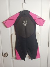 Evo 2mm Kids XXL Wet Suit Watersports Suf Scuba Pink Black