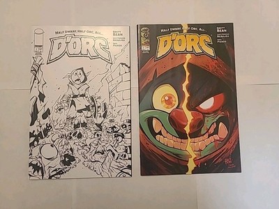 D'ORC #1 2nd Print Black And White ComicTom Exclusive LE 1500 & #1 -2nd Print