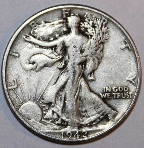 1942-P Walking Liberty Half Dollar - Very Fine - #0530EC