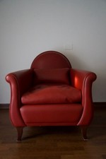 Coppia Poltrone LYRA Poltrona Frau – Edizione Numerata (Serie 800) – Rosso Frau