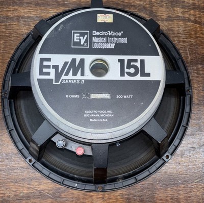Electro Voice EV EVM 15L Series II 15” Speaker 8 Ohm 200W USA Made