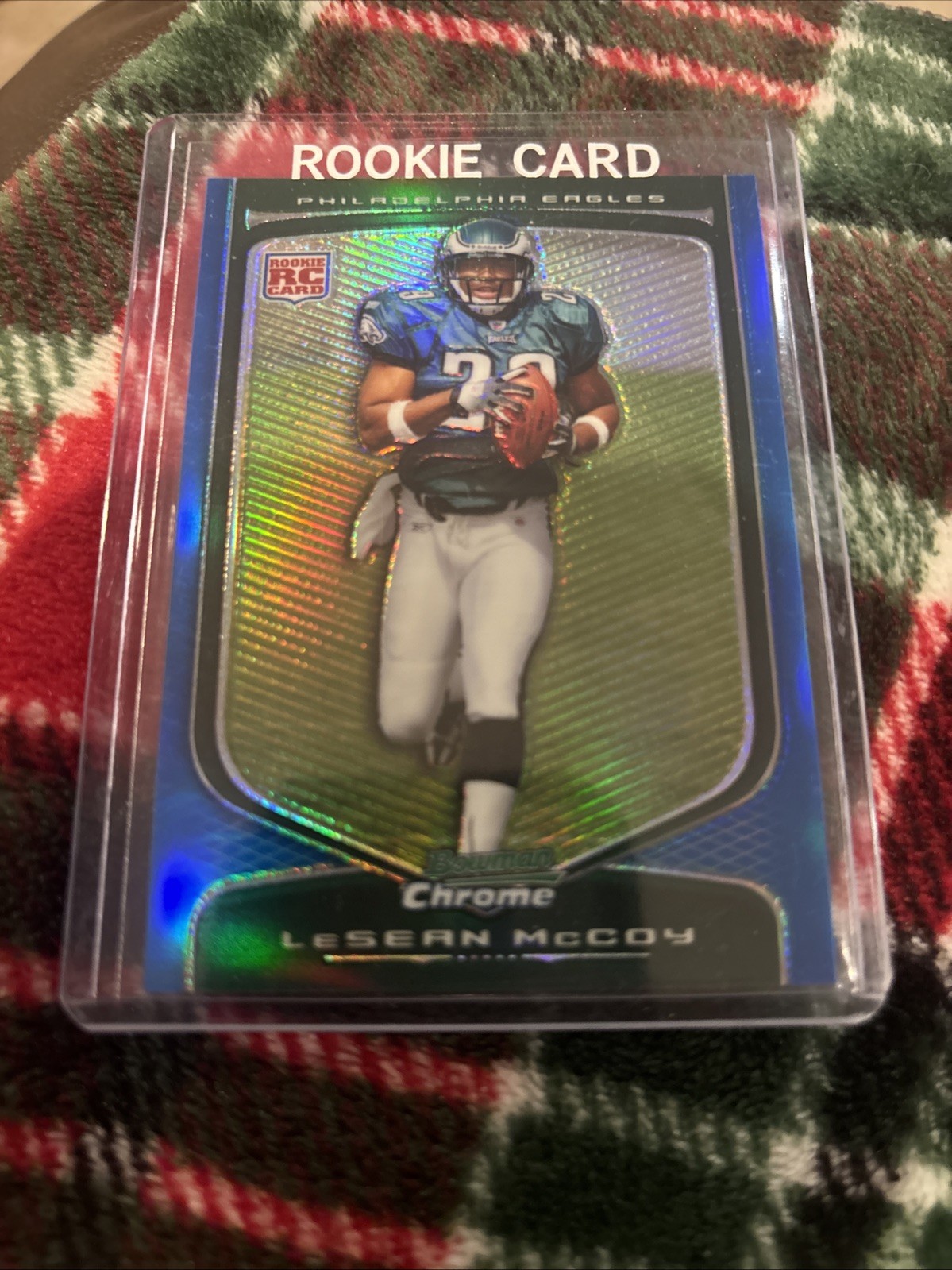 2009 Topps Chrome Lesean McCoy Blue Refractor Serial /150 #120