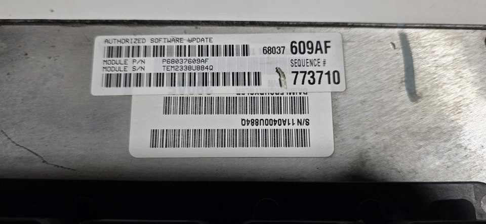 2009 Dodge RAM 1500 4.7L ECM/ECU computer module P68037609AF - Изображение 4 из 4
