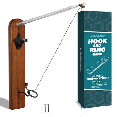 Play Platoon Hook and Ring Game with Extendable Pole Bottle Opener & Magnetic Ca